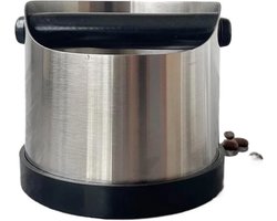 Koffie Knock Box - Roestvrij Stalen Antislip Ontwerp met Rubberen Ring - Compact 700ml - Geschikt voor Espresso en Thuisgebruik