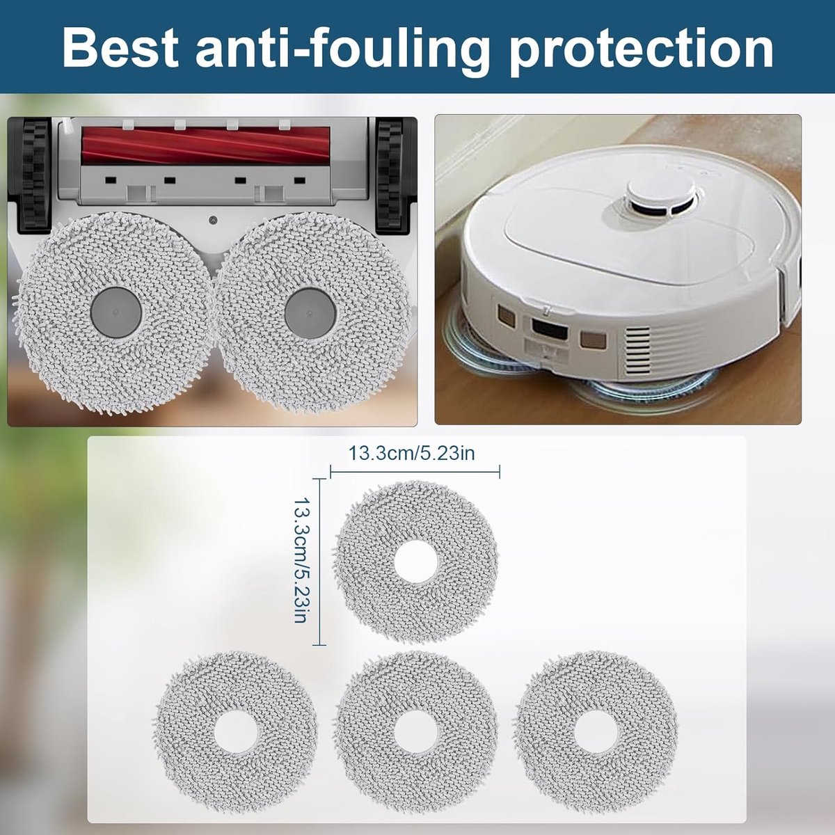 Accessoiresset - 26-delige - Geschikt voor Roborock QV 35A/QV 35S/Q Revo L Robotstofzuiger - 2 Hoofdborstel, 6 Zijborstels, 4 HEPA-filters, 6 Dweilpads, 6 Stofzakken, 1 Reinigingsborstel, 1 Schroevendraaier — afbeelding 4