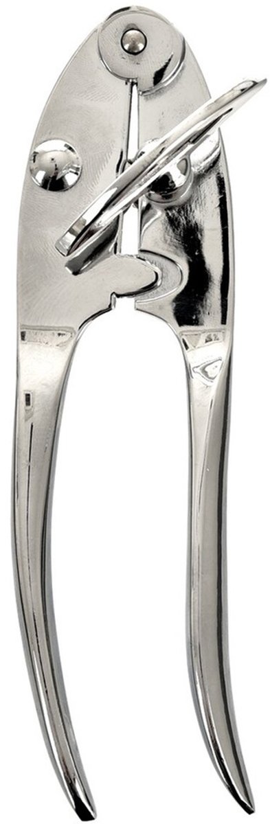 Orion Luxy Serie - Metalen Blikopener - 17 x 4 cm - Ergonomische Handgreep - Zilver