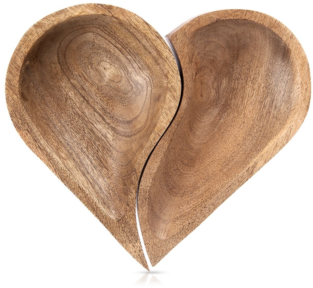 Orion Mango Serie - Houten Serveerschaal - Hartvormig - 2 Stuks