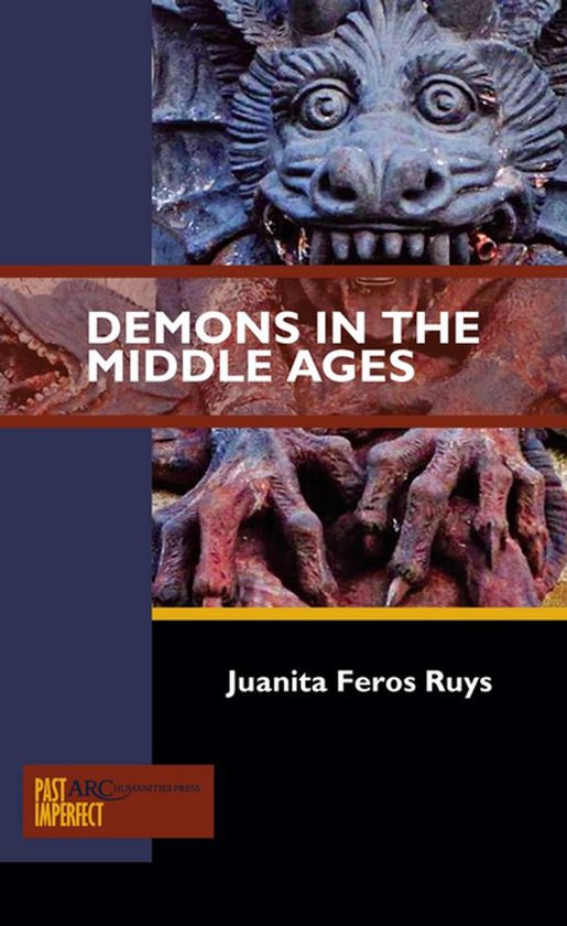 Boekomslag 'Demons in the Middle Ages' met een beeld van een demonische kop en klauw.