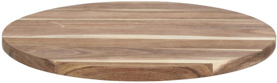 Plateau Tournant Bois d'Acacia – Planche à Servir – Disque Tournant Rond – Ø35 cm