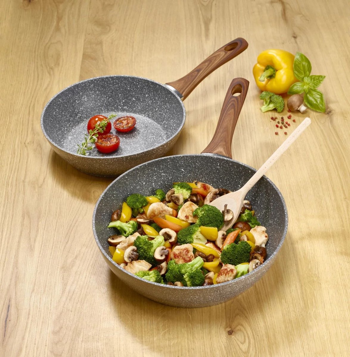 Gesmede jumbo boerenpan, extra hoge rand - Ø 24 x 6,5 cm