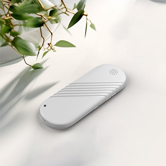 Draagbare witte slaapspeaker met dubbele speakers, Bluetooth, kaartsleuf en timerfunctie voor slaap