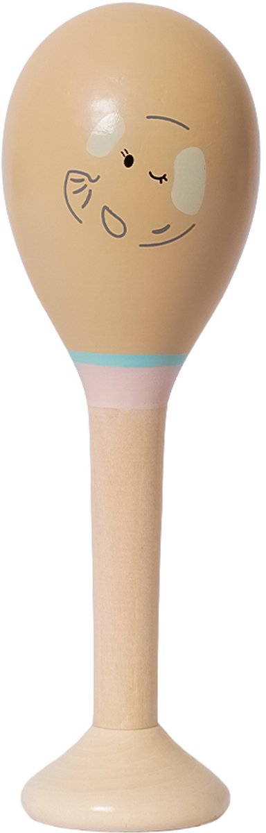 Speelgoedtopdeals - Houten maraca 3 - Muziekinstrument voor kinderen