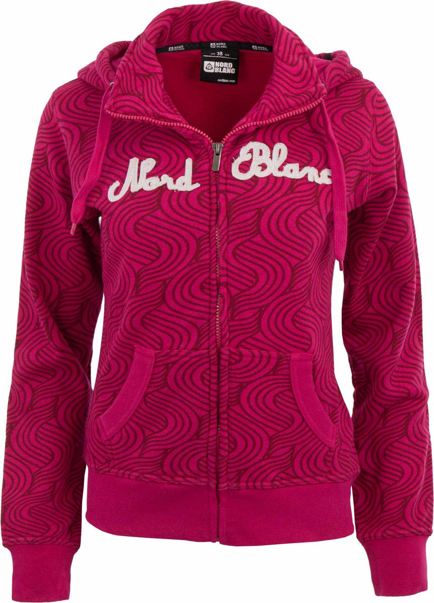 Nordblanc dameshoodie met rits roze - 36