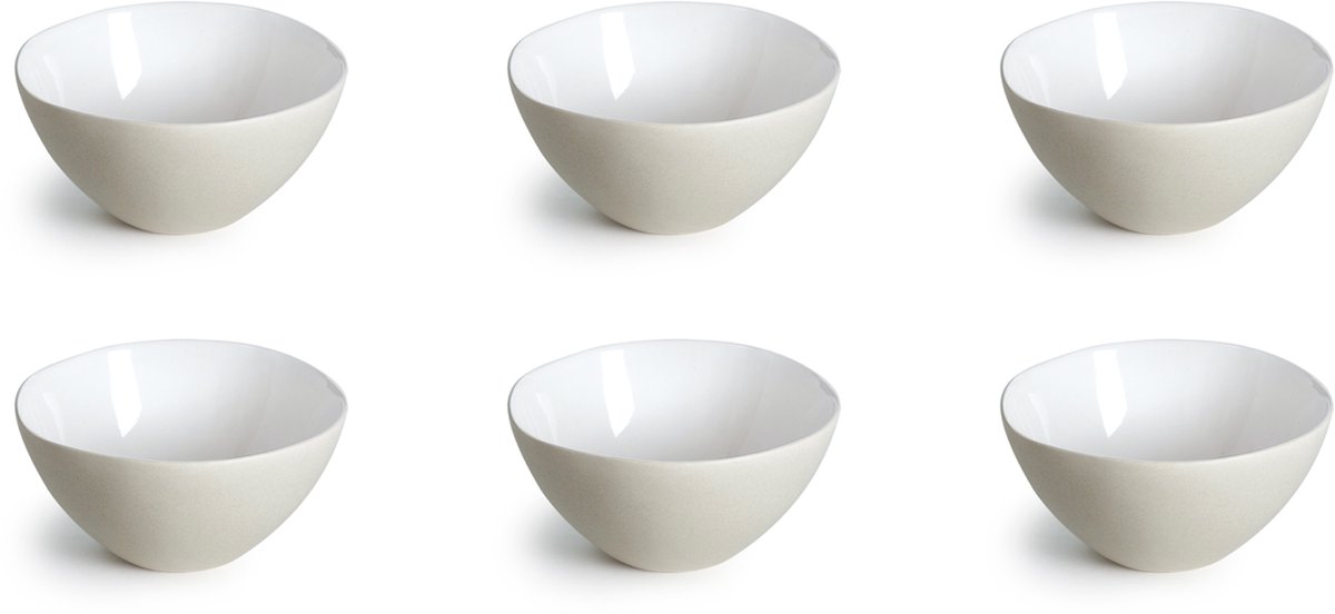Medard de Noblat - Oslo White - Kleine Kom 13 cm - 6 delig