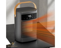 Keramische Elektrische Kachel YAR - Heater - Zwarte Kachelventilator - Kachel Electrisch 1000 Watt…
