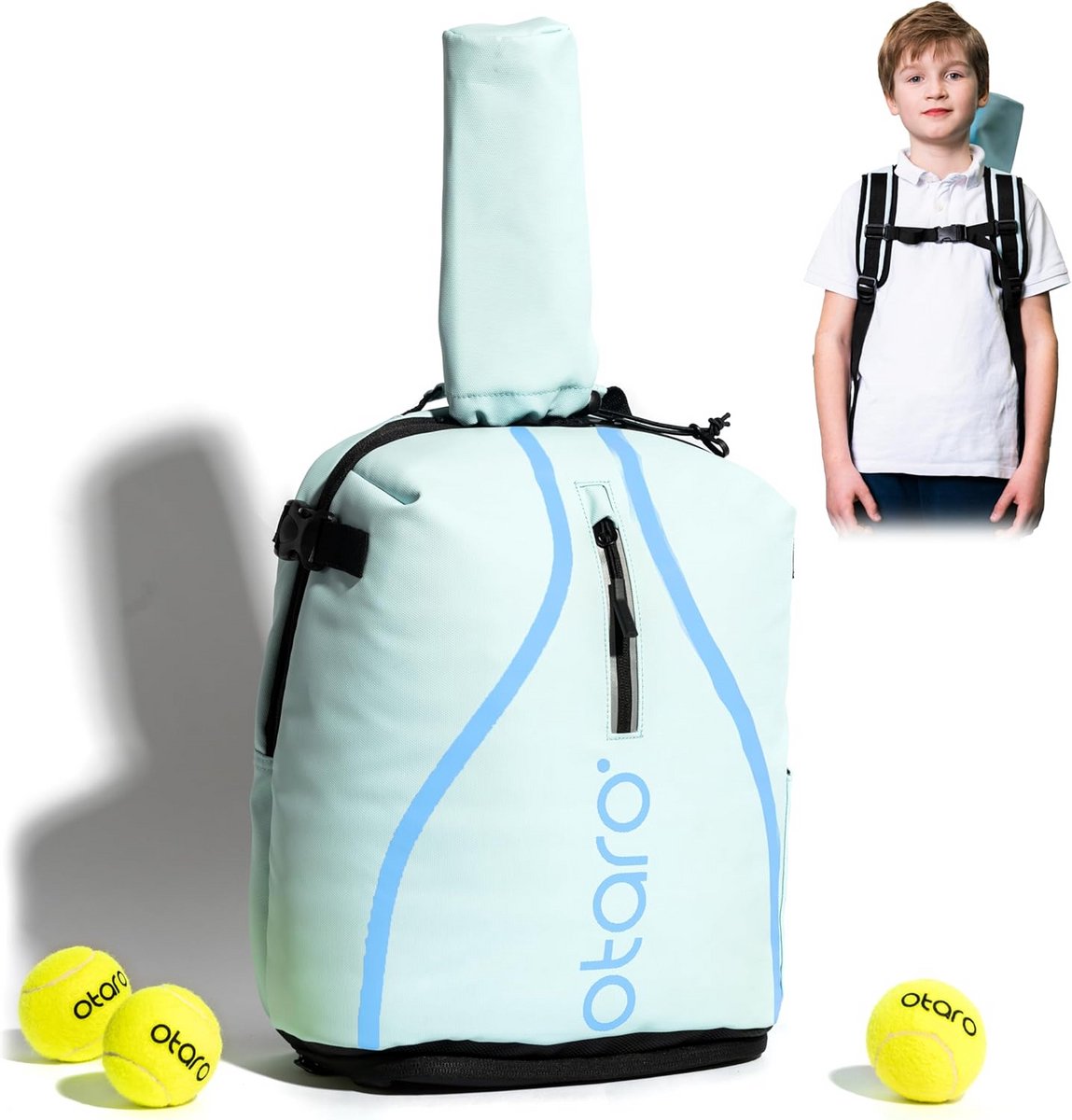 Tennisrugzak Kinderen 19L | Inclusief Schoenenvak & Racketbescherming | Perfect voor Training en Toernooien