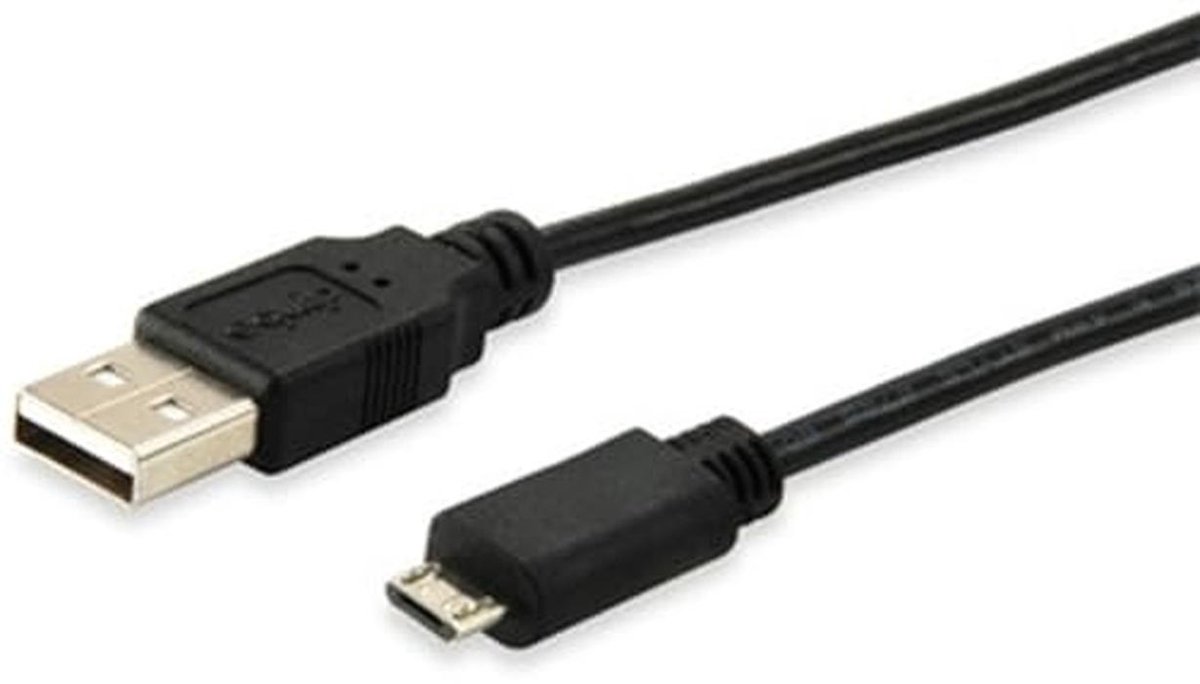 USB-kabel A naar Micro B 1,00 m - Hoogwaardige Gegevensoverdracht voor Smartphone en PC