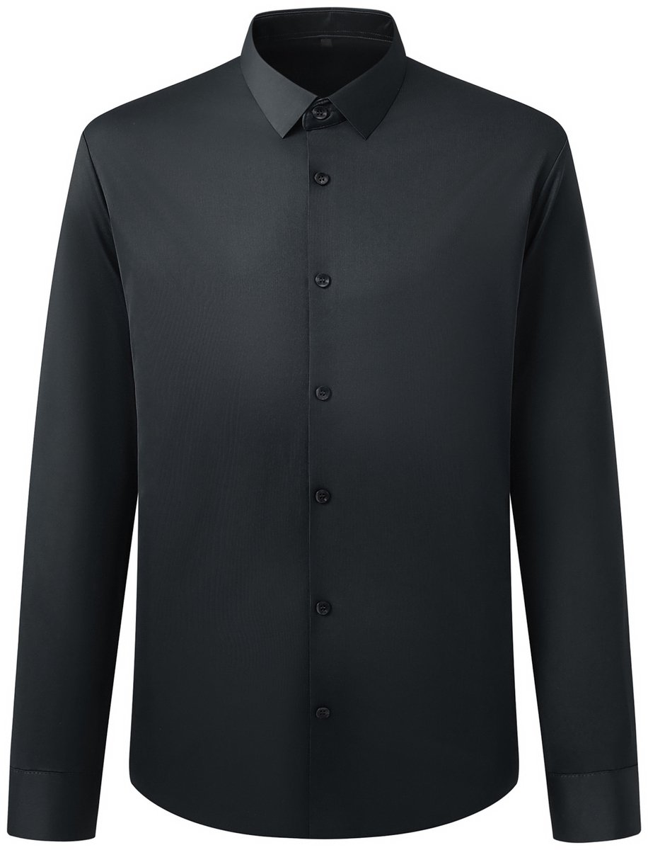 ALLTHEMEN Heren Overhemd Hoog Elastisch en UV - werend - XL