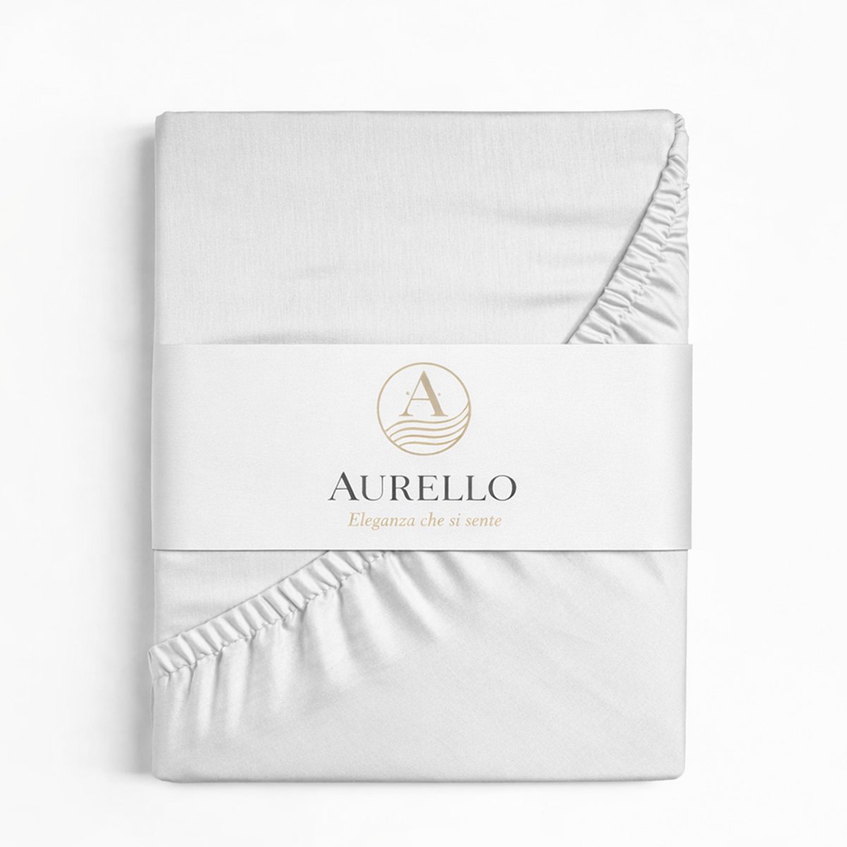 Aurello hoeslaken katoen 90x200 cm Wit - 100% Katoen - Eenpersoons