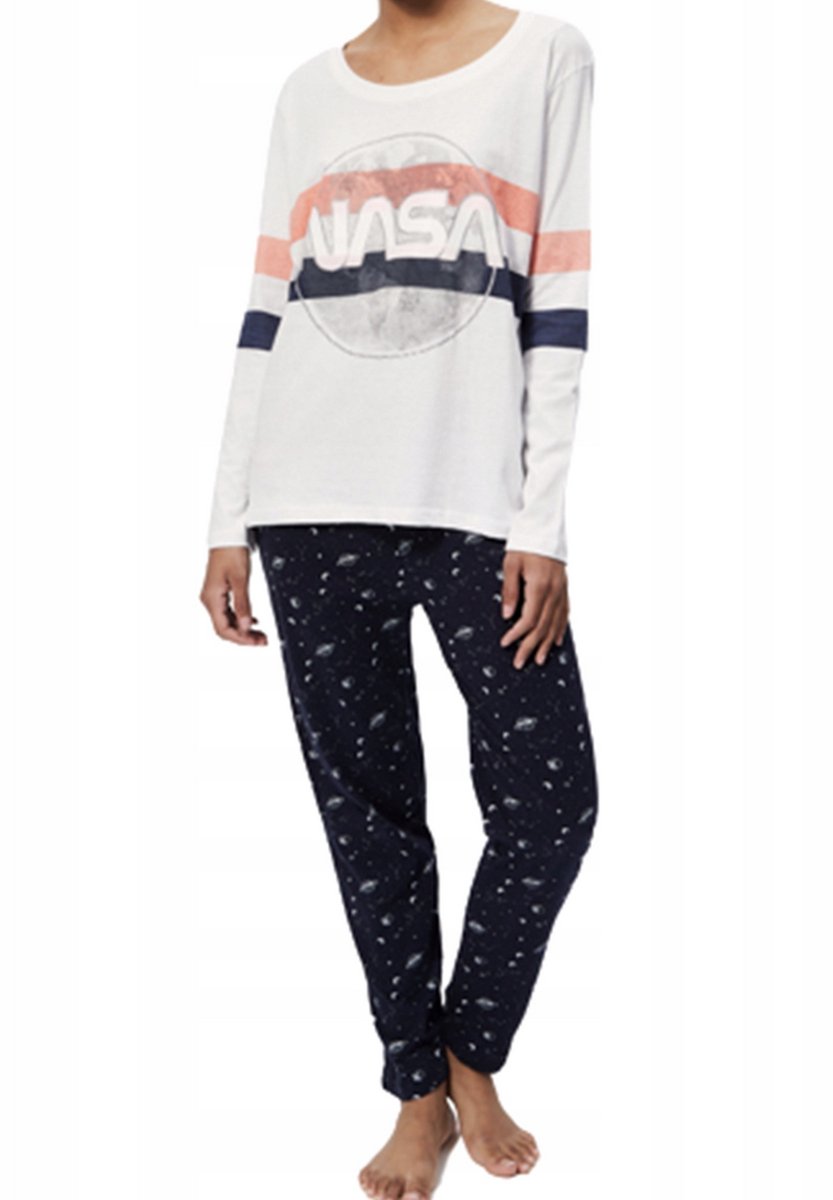 Nasa vrouwen pyjama grijs - zwart wit