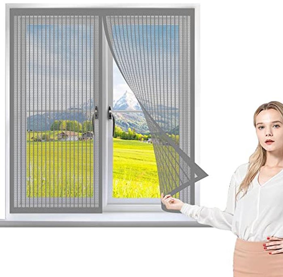 Muggenhor voor Raam 60 x 90 cm - Effectieve Bescherming tegen Insecten - Ideaal voor Zomer