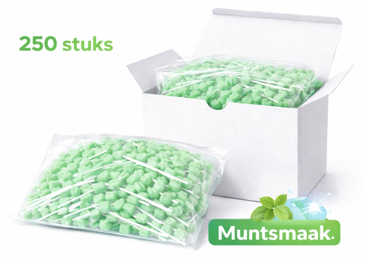 Dutchblue Mondverzorgingsswabs Muntsmaak 250 stuks - dental swabs | dentaswabs mint
