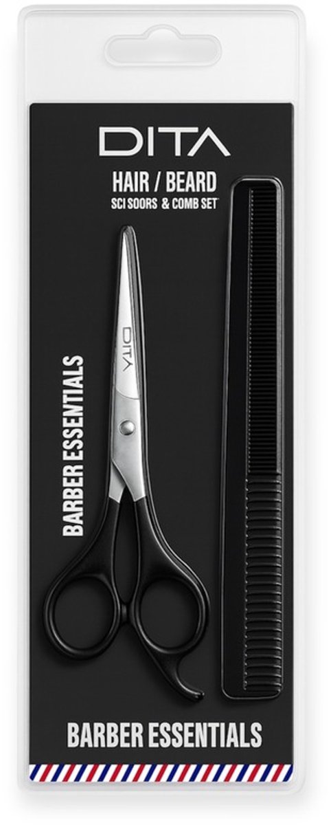 Dita Hair-Beard Scissors & Comb Set