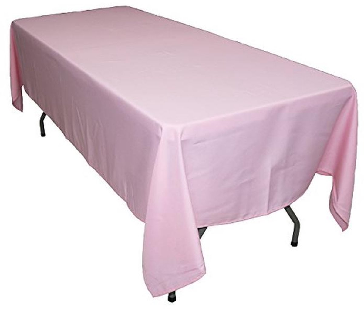 Rechthoekig Polyester Tafelkleed 150x200 cm - Roze - Klassiek en Duurzaam voor Evenementen