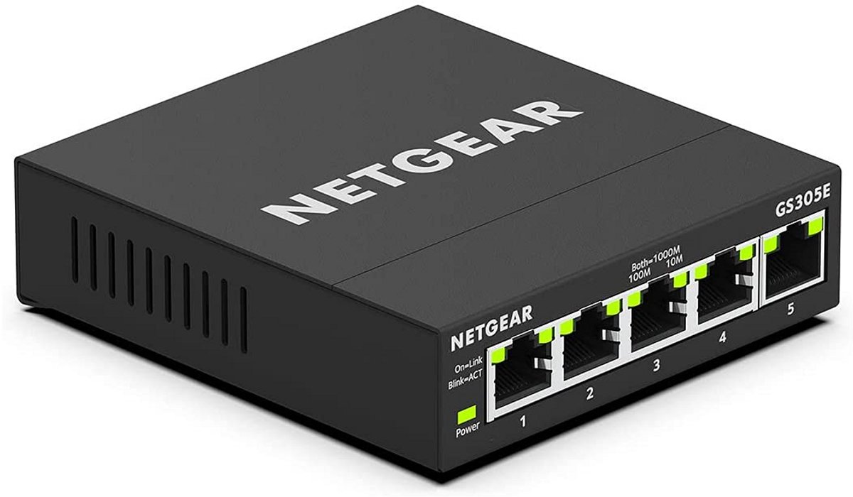 5-Port Gigabit Ethernet LAN Switch - Smart Managed Plus with QoS and VLAN Management
