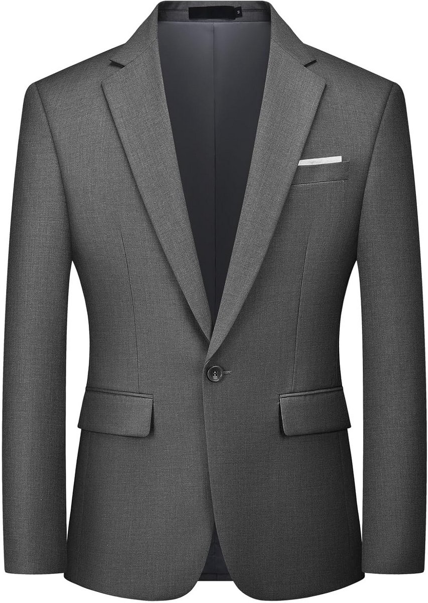 Slimfit Heren Blazer voor Bruiloft en Vrije Tijd - Sportief en Elegant