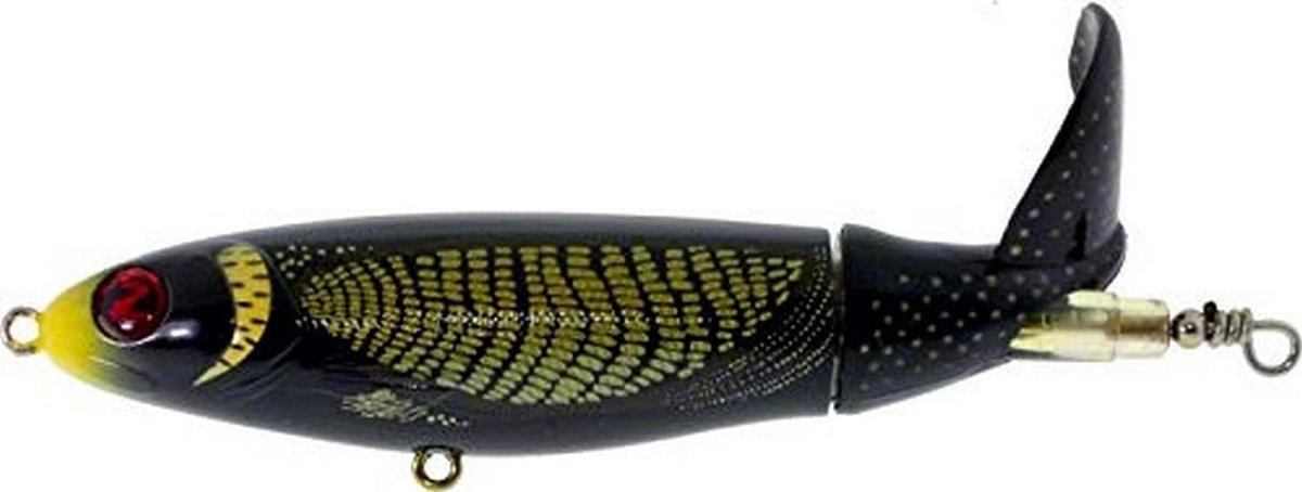 Whopper Plopper 90 – Topwater Vissen Lure van 3,5 Inch met Gele Kop