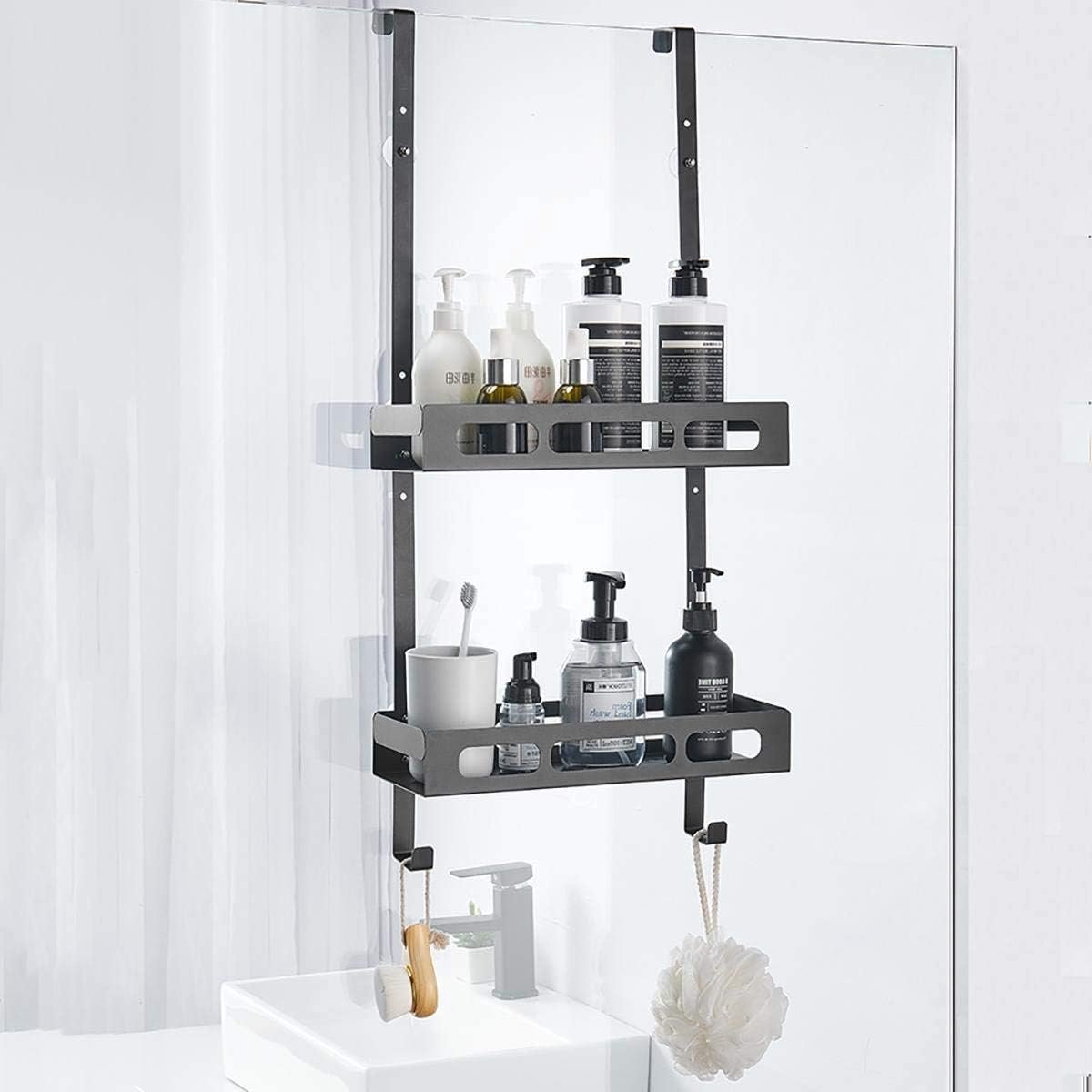 K07-23-Mb Support de douche mural sans perçage Acier inoxydable