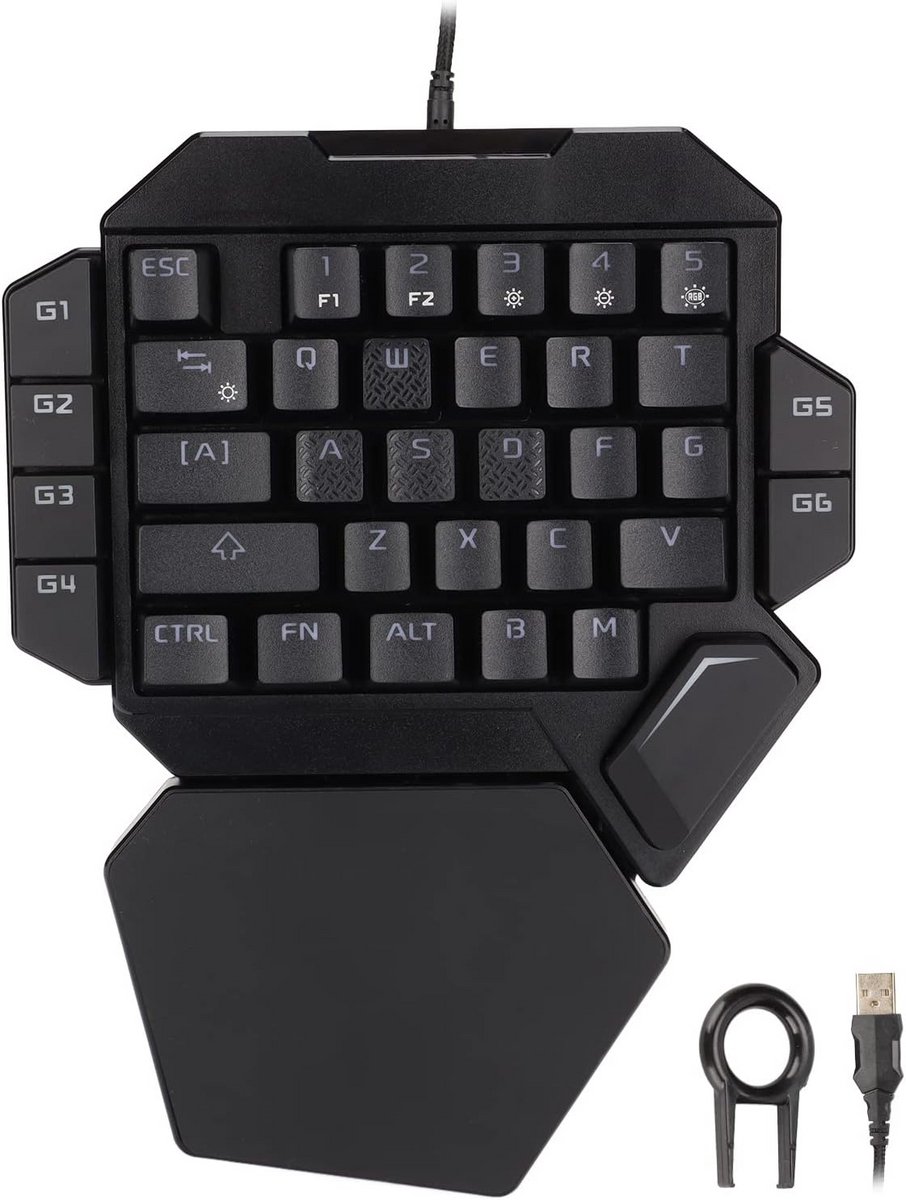 Half mechanisch gaming toetsenbord met RGB verlichting en programmeerbare toetsen