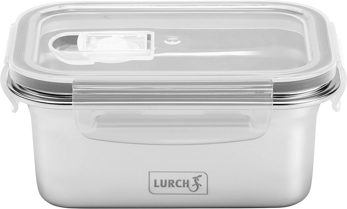Lunchbox van roestvrijstaal met BPA-vrij deksel, 500 ml