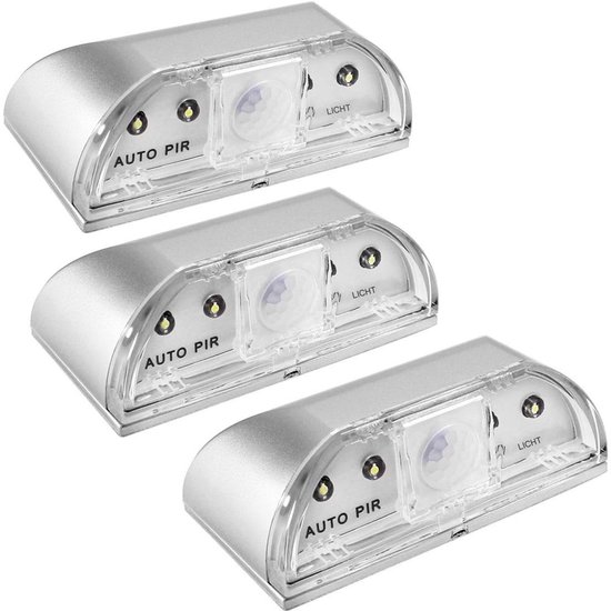 Foto: 3 stuks sleutelgatlampjes nachtlampje pir infrarood draadloos deurslotlampje met bewegingsdetector 4 led lampjes geschikt voor deursloten keukens gangen en trappenhuizen