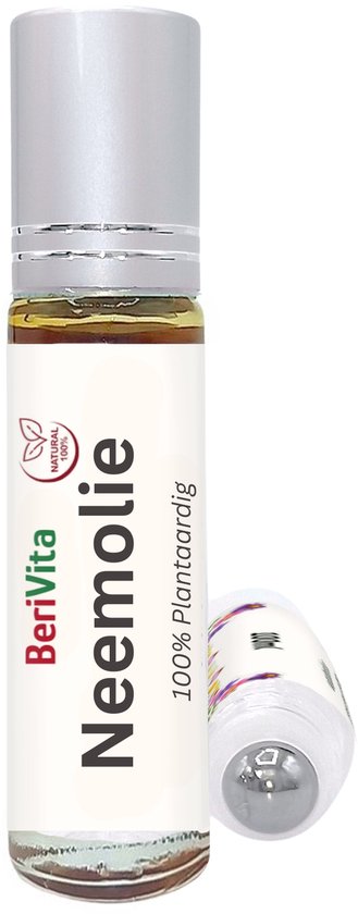 Berivita Neemolie rollerfles 10ml, 100% natuurlijk.