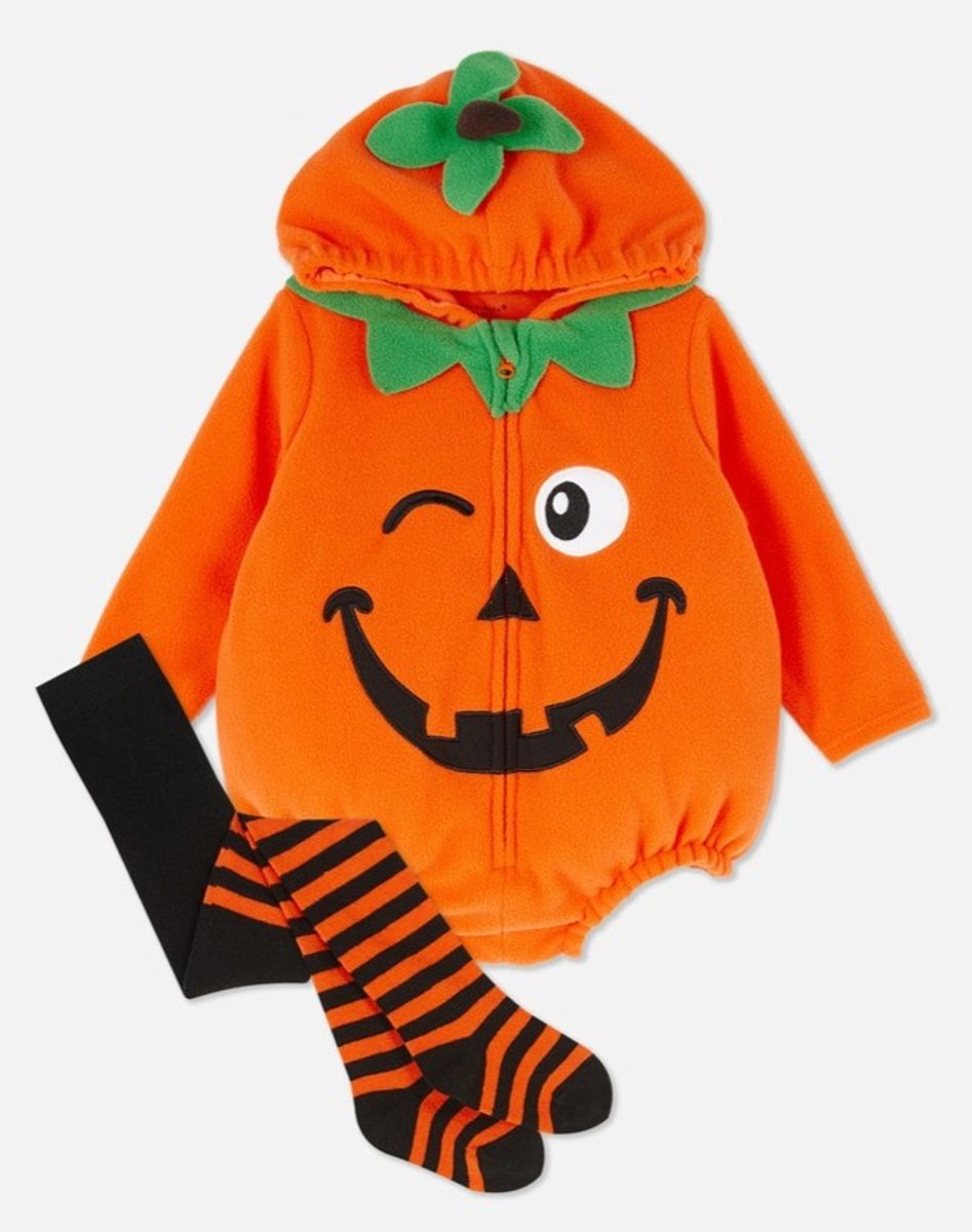 Pompoen Kostuum baby Volwassenen Vrouwen Oranje Halloween en Horror Maat 80
