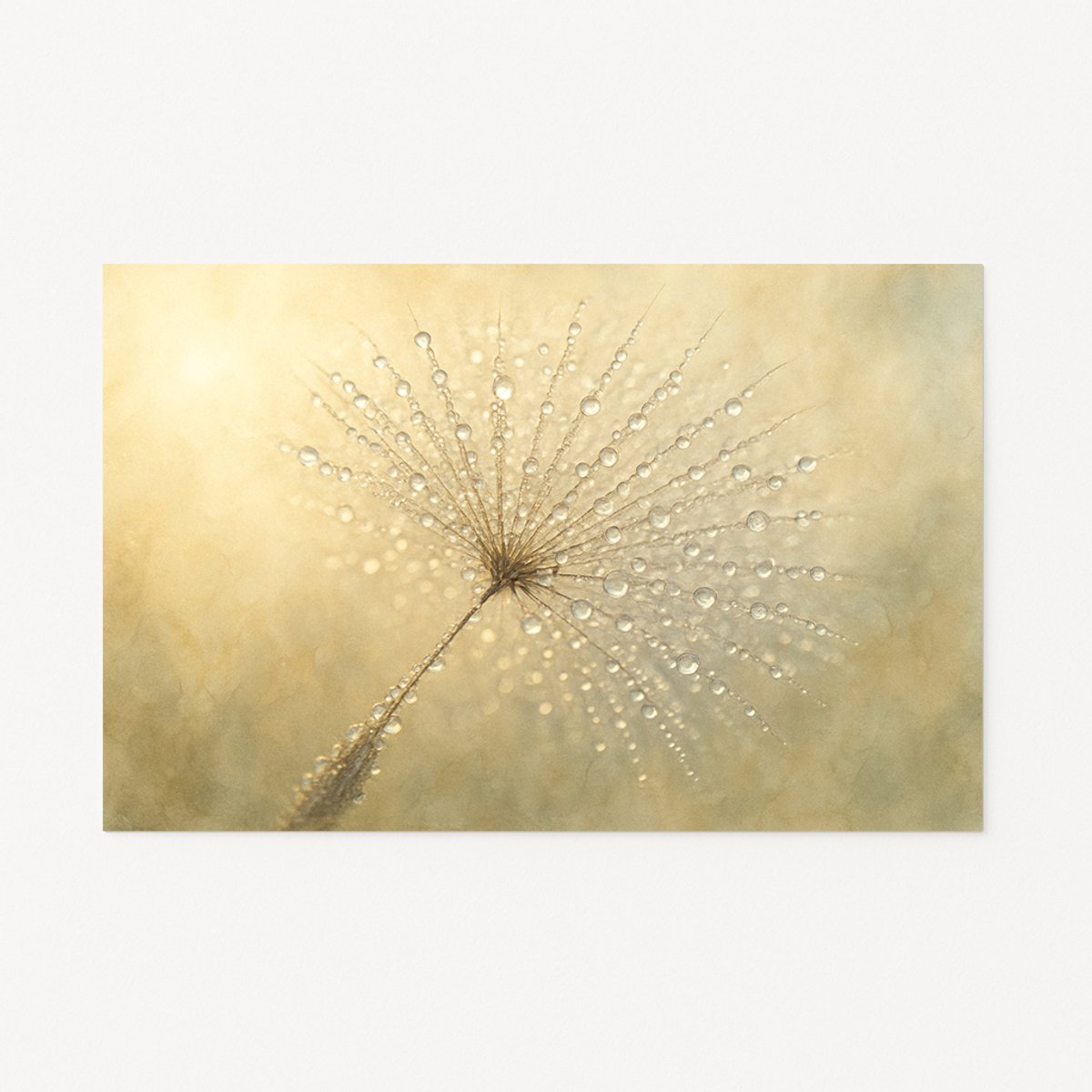Dauw op pluis – muurdecoratie modern – Poster – 120x80 cm