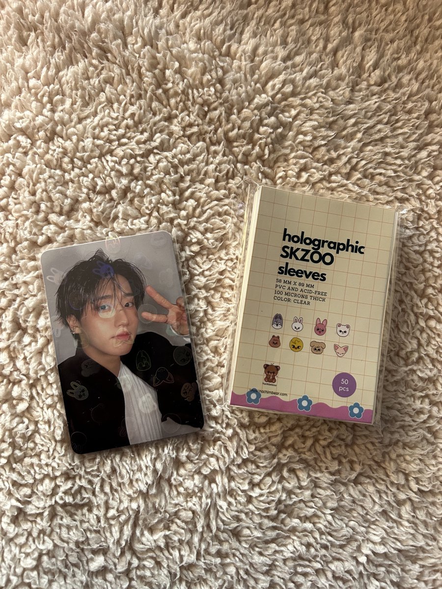 NachimBear K-Pop Holographic SKZOO Photocard Sleeves