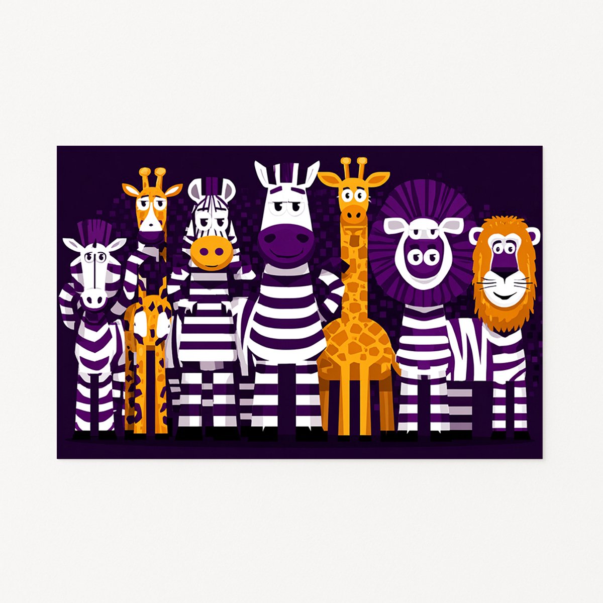 Zebra muurdecoratie – wanddecoratie modern – poster – 120x80 cm