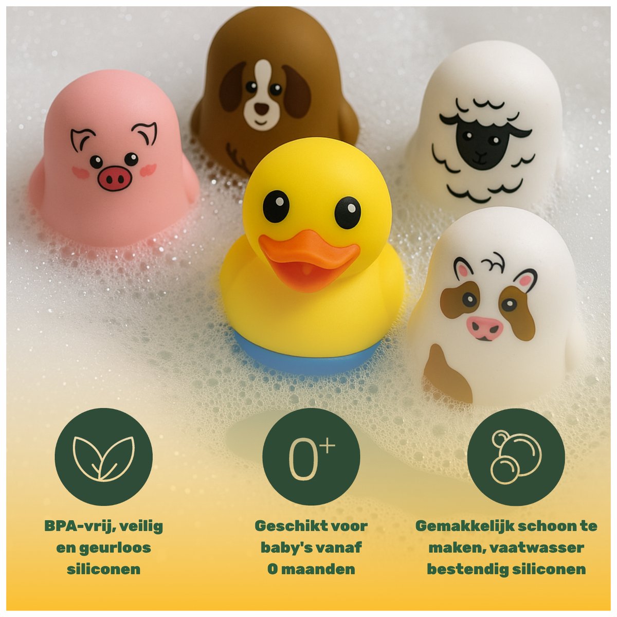 TensCare - Bundel Neuszuiger + 5 stuks boederij badthermometers (1 set) | Neuszuiger baby | Neus Reiniger Baby- Neuszuiger | Voor verstopte neus | badthermometer baby | badthermometer | bad thermometer baby | — cadeau in Cadeau-ideeën - foto 3