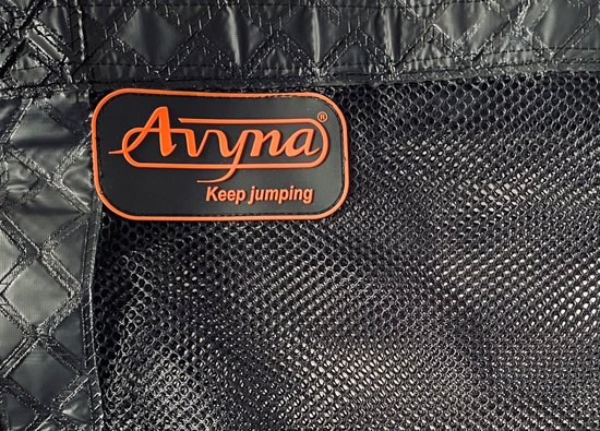 Avyna trampoline veiligheidsnet rond Ø430 cm (14) - Zonder palenconstructie - Zwart