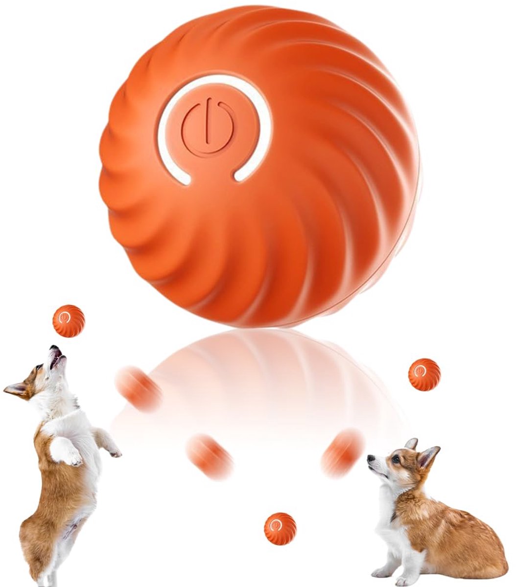 IMPERATORIS® Elektrisch Kattenbalspeelgoed – Interactief Kattenspeeltje / Automatisch Rollend Slim Speelgoed voor Katten – Oplaadbaar – Voor Interactief Spelen Binnenshuis – Geschikt voor Tapijt – 1 stuks