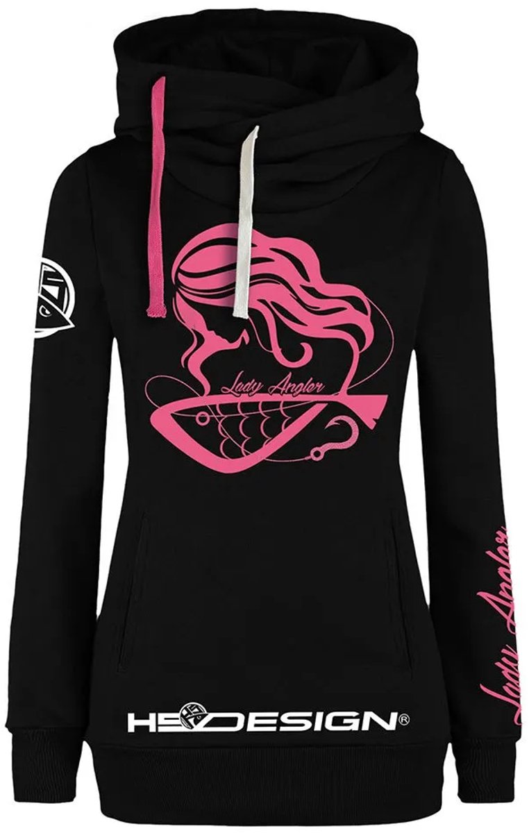 Hotspot Design Angler Sweatshirt Met Rits Zwart M Vrouw