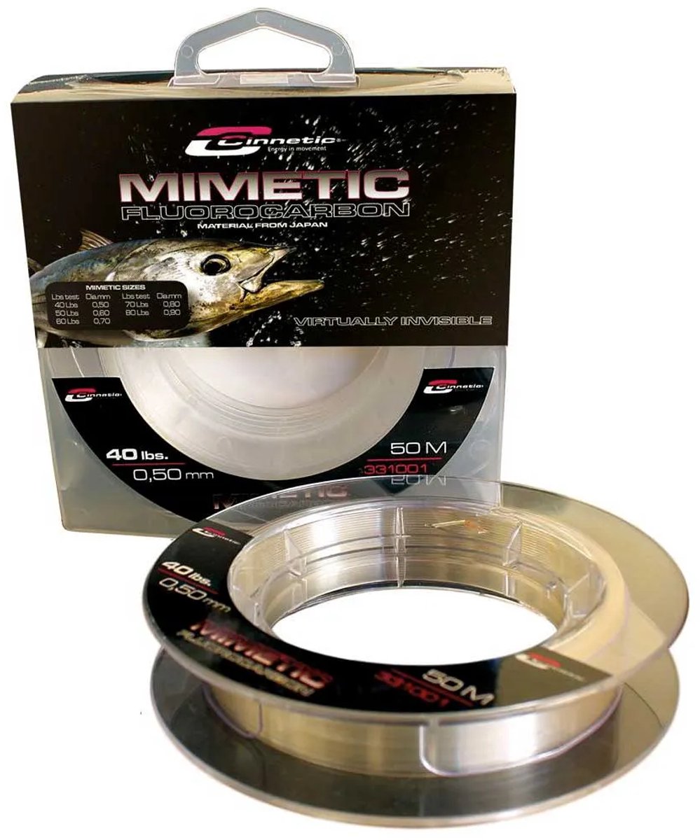 Cinnetic Mimetic Flurocarbon 50 M Transparant 0.800 mm