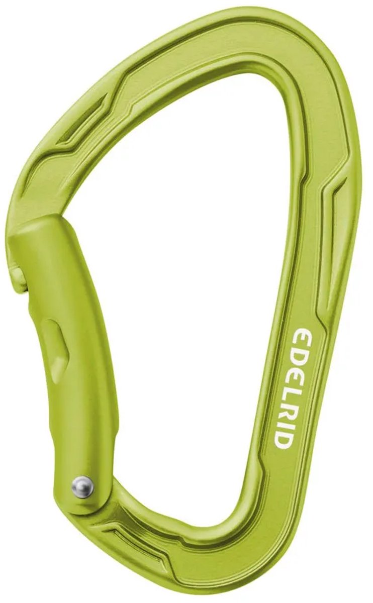 Edelrid Mission Bent Karabijnhaak Groen