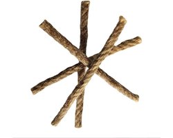 Natuurlijk Jute Aanmaaktouw 70mm X 6mm Per 10 Stuks Voor Kamperen Wandelen En Outdoor Survival Ideaal Voor Aanstekers Vuurstenen En Het Maken Van Vuur In De Natuur