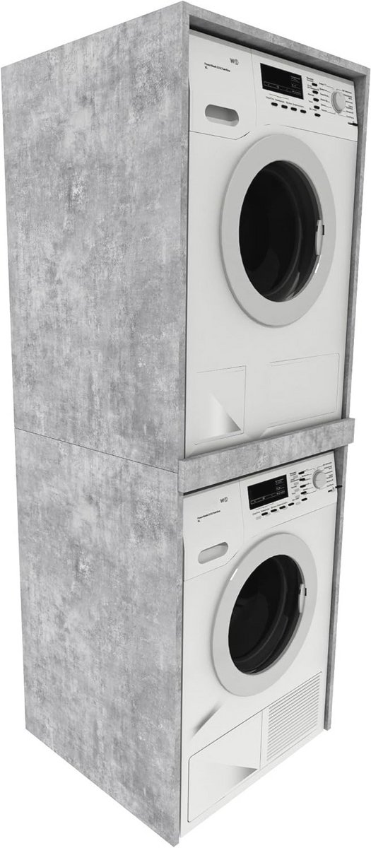 Wasruimte kast voor wasmachine en droger - 66 x 180 x 65 cm