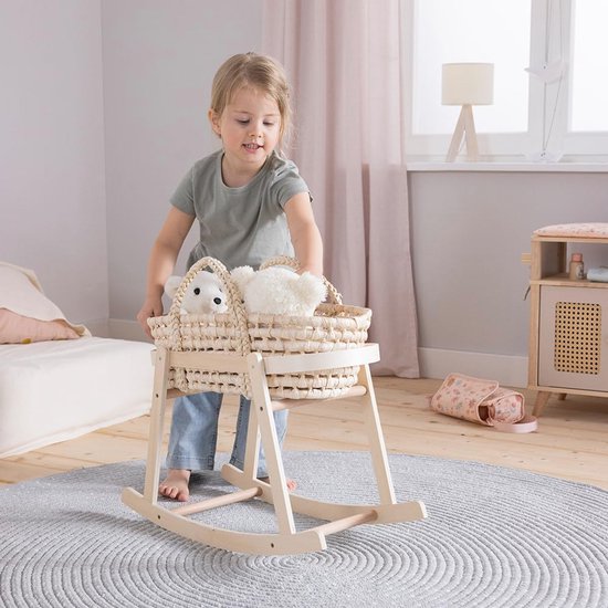 Depesche 2531 Poppenmuts 'Hart Confetti' – Beige Met Kleurrijke Hartjes, Past Op Poppen En Knuffels Van 35-45 Cm
