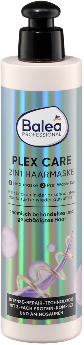 Balea PROFESSIONAL Haarmasker Plex Care 2-in-1, 250 ml