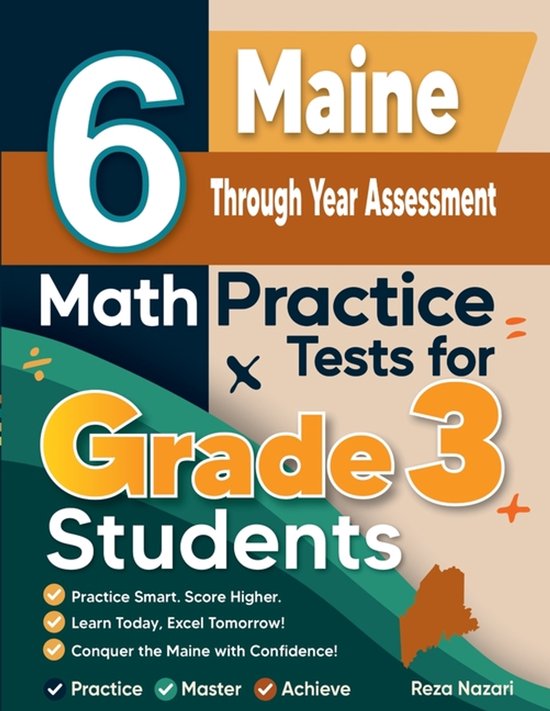6 Maine Through Year Assessment Math Practice Tests for Grad ... - cover