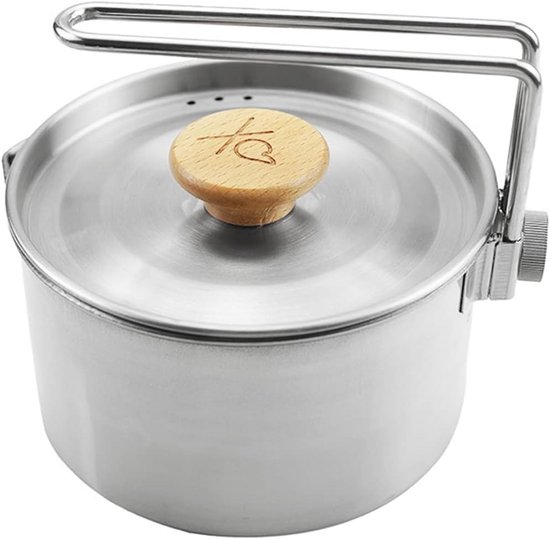 Kinghoff 4321 - Steelpan met deksel- sauspan - 12 cm - 0.5 liter