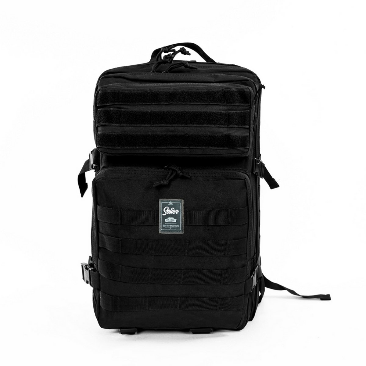 Solier SV21 Harden tactische rugzak 49 liter – robuuste outdoor- en trekkingrugzak met MOLLE-systeem, zwart