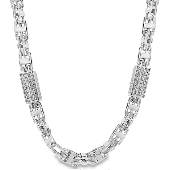 Zilveren kruis ketting - gerhodineerd - Juwelier van der Kooij