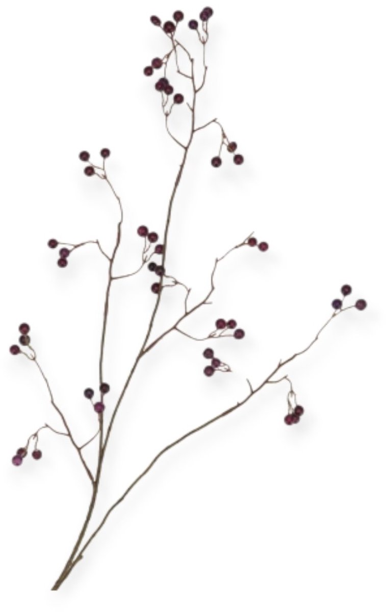 Daan Kromhout - Kunsttak - Paarse Bes - Besjes - Silk Berry - 93cm