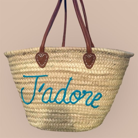 Sac de plage - Sac shopping - Shopper femme - 100% osier fait main