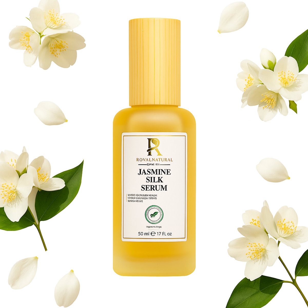 RNCosmetics - Jasmijn Haarserum 50ml – Zijdezacht, Hydraterend & Voedend Haar serum met Jasmijn, Avocado- & Amandelolie, Verrijkt met Vitamines E + B7 voor Diepe Hydratatie, Frizz Controle, Glans & Zachtheid – Beschermt Droog en Beschadigd Haar
